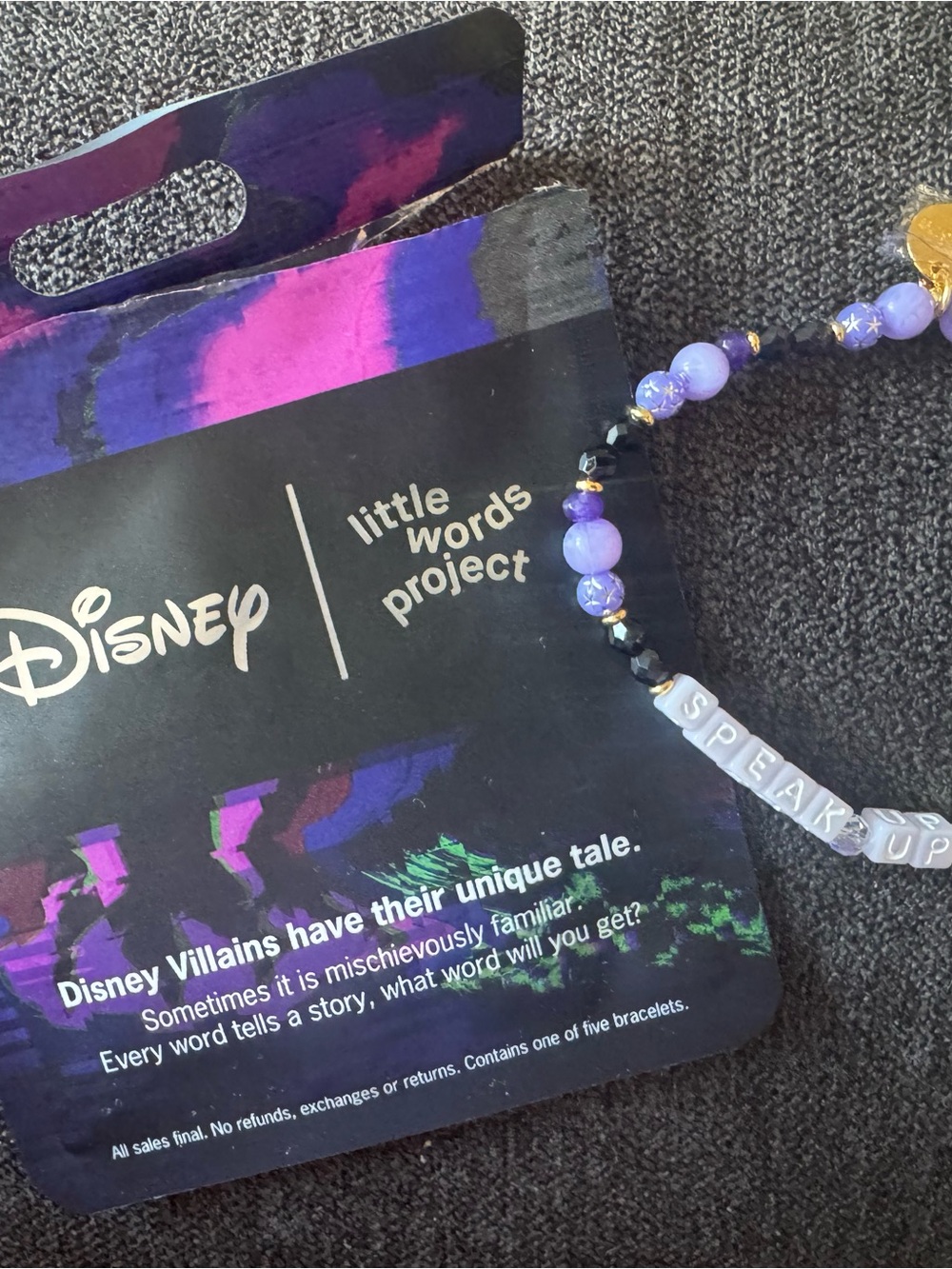 Disney Little Words Project Mystery Villains Bracelet- URSULA